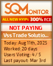 Vss Trade Solutions Limited HYIP Status Button