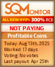 Profitable Coins Project Status Button