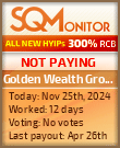 Golden Wealth Group HYIP Status Button