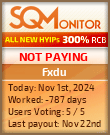 Fxdu HYIP Status Button