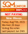 Nine-Waves HYIP Status Button