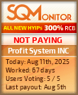 Profit System INC HYIP Status Button