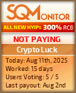 Crypto Luck Project Status Button