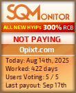 Opixt.com HYIP Status Button