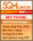 Joint Structured Inv Project Status Button