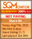 Share Bit HYIP Status Button