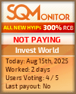 Invest World Project Status Button