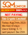 Tbb Crypto Limited HYIP Status Button