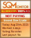 Invest Box Crate HYIP Status Button