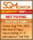 Ico Coin Trade HYIP Status Button