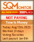 Time Is Money HYIP Status Button