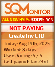 Create Inv LTD HYIP Status Button