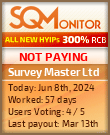 Survey Master Ltd HYIP Status Button