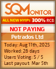 Petrados Ltd Project Status Button