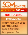 Invest2Gold Project Status Button