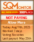 Allow More HYIP Status Button