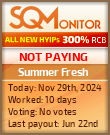 Summer Fresh HYIP Status Button