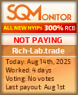 Rich-Lab.trade HYIP Status Button