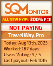 TravelWay.Pro HYIP Status Button