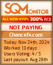 Chancefx.com Project Status Button
