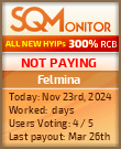 Felmina Project Status Button