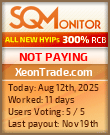 XeonTrade.com Project Status Button