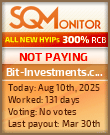 Bit-Investments.com Project Status Button