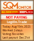 Legi0n.Trade HYIP Status Button