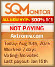 Axtrome.com Project Status Button