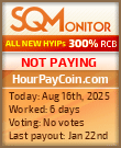 HourPayCoin.com Project Status Button