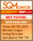 GeoLexus.com Project Status Button