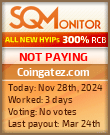 Coingatez.com Project Status Button
