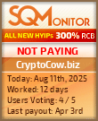CryptoCow.biz Project Status Button