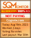 Crypvix.com Project Status Button