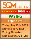 Espino Ltd HYIP Status Button