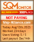 Ship-Alliance.com HYIP Status Button