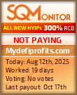 Mydefiprofits.com HYIP Status Button