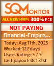 Financial-Empire.biz HYIP Status Button