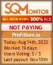 Profitium.io HYIP Status Button