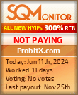 ProbitX.com HYIP Status Button