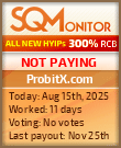 ProbitX.com HYIP Status Button