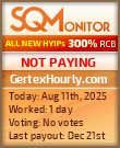 GertexHourly.com Project Status Button