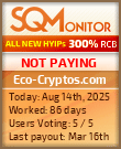 Eco-Cryptos.com Project Status Button