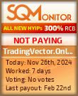 TradingVector.Online HYIP Status Button