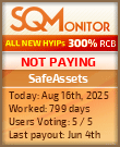 SafeAssets HYIP Status Button