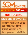 Dividend Growth Ltd HYIP Status Button