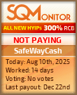 SafeWayCash Project Status Button