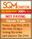 Falcon Trade Project Status Button