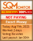 Escort-Money HYIP Status Button