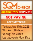 LaraWithMe HYIP Status Button